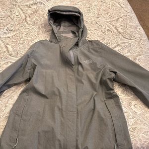 Gray Northface parka jacket size L